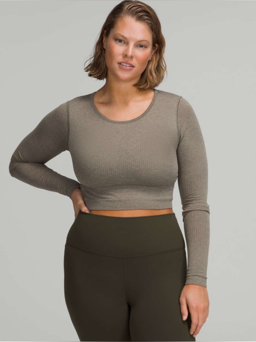 LULULEMON | Ebb to Street Long Sleeve
Shirt in Rover, Size 8